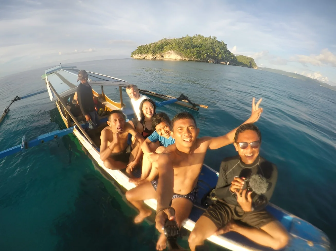 Shared meal with locals